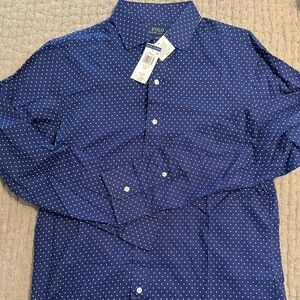 Polo Ralph Lauren Navy Polka Dot Button Down Shirt
